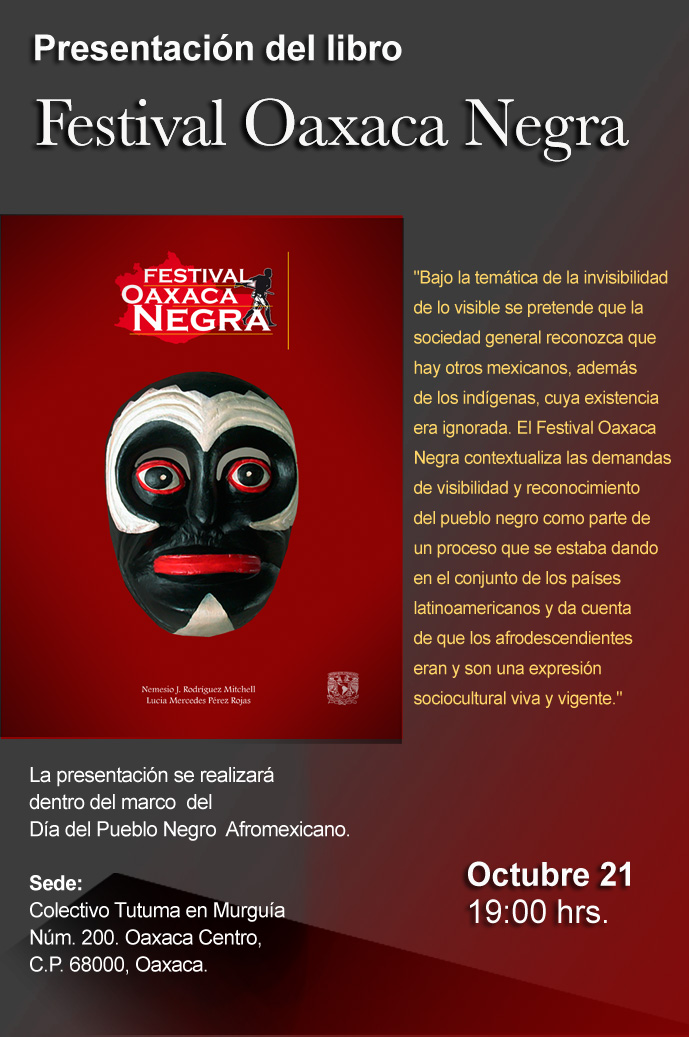Presentación del libro Festival Oaxaca Negra