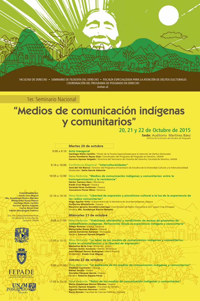 1er Seminario de Medios de comunicación indígena y comunitarios