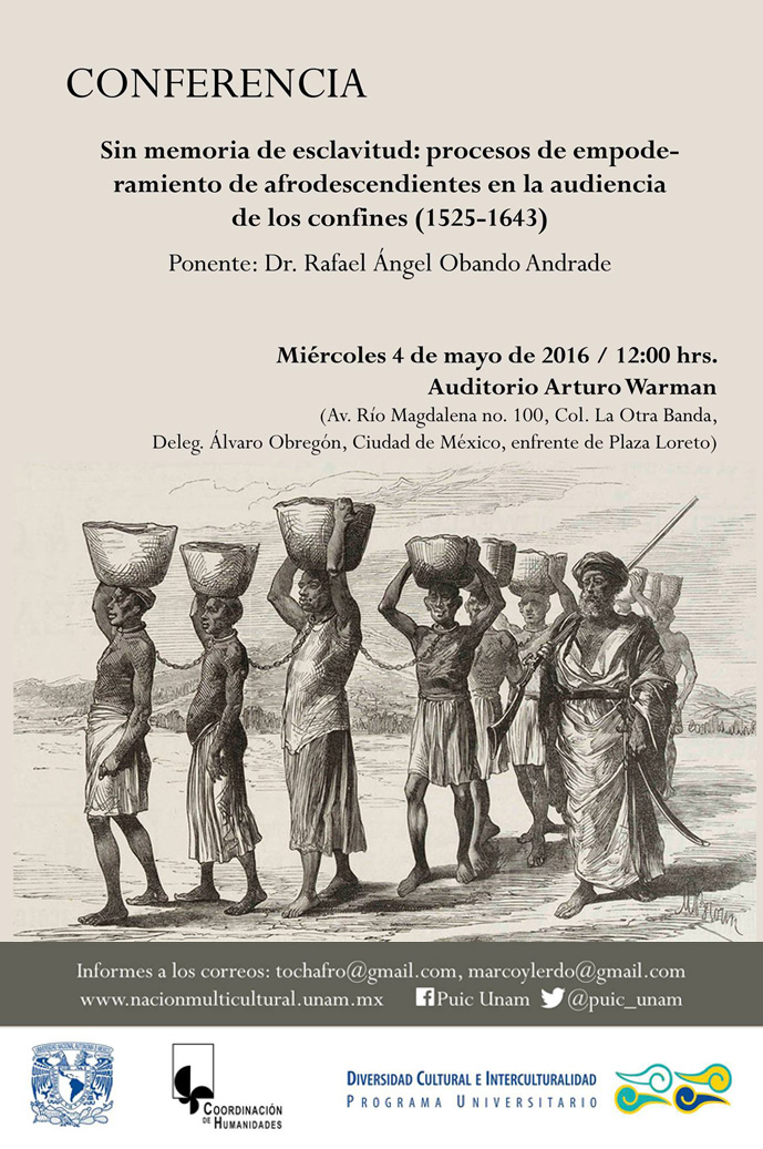 Sin memoria de esclavitud: Procesos de empoderamiento de afro-descendientes en la Audiencia de los Confines. (1525-1643)