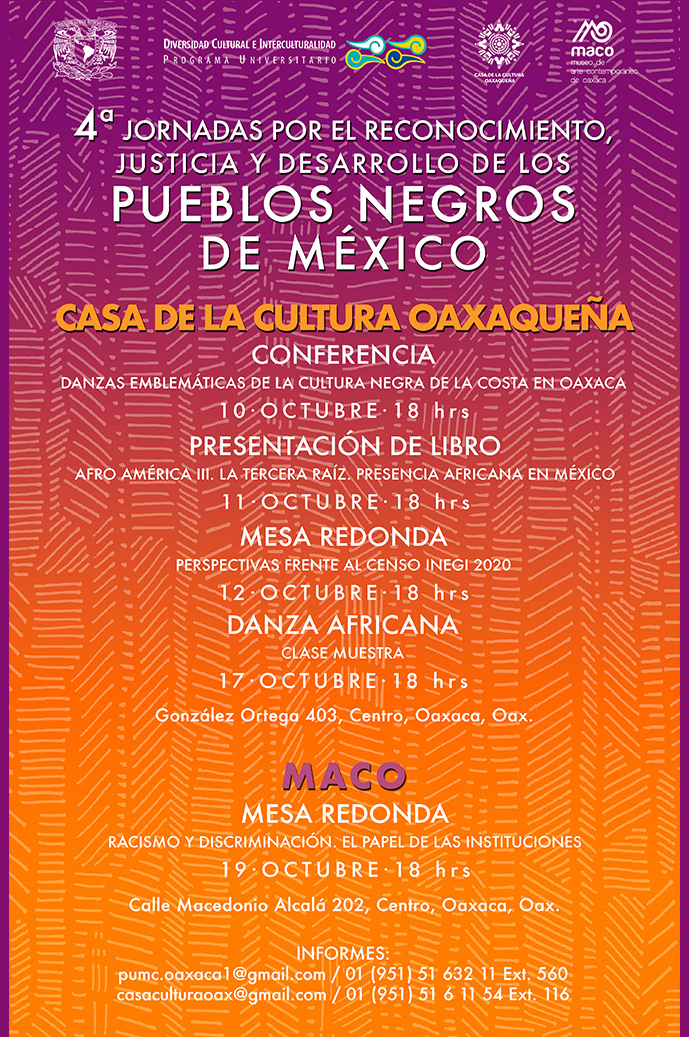 4ª Jornadas por el Reconocimiento, Justicia y Desarrollo de los Pueblos Negros de MéxicoI