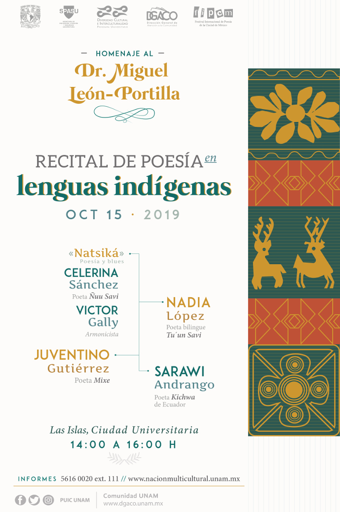 Recital de Poesía en Lenguas Indígenas como homenaje al Dr. Miguel León-Portilla
