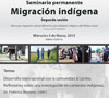 Cartel - Seminario permanente Migración indígena. Segunda sesión