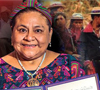 Cartel - Conferencia magistral Rigoberta Menchú Tum. XV años del Premio Nobel de la Paz: principales aportes y desafíos en su vinculación con la sociedad y los pueblos indígenas